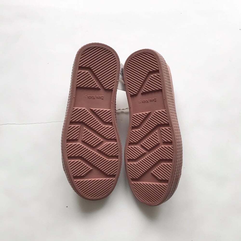Zara NWT mauve canvas cap sneaker size 31(13.5 kids) - Picture 5 of 5